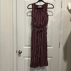 Abercrombie Kids Maroon Jumper with White Stripes